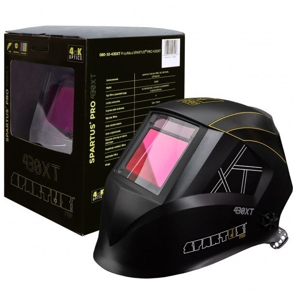Automatinis suvirinimo skydelis SPARTUS Pro 430XT su tikrų spalvų filtru 4 Automatinis suvirinimo skydelis SPARTUS Pro 430XT su tikrų spalvų filtru 4