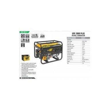 BENZININIS GENERATORIUS 3KW 46093 FFGROUP