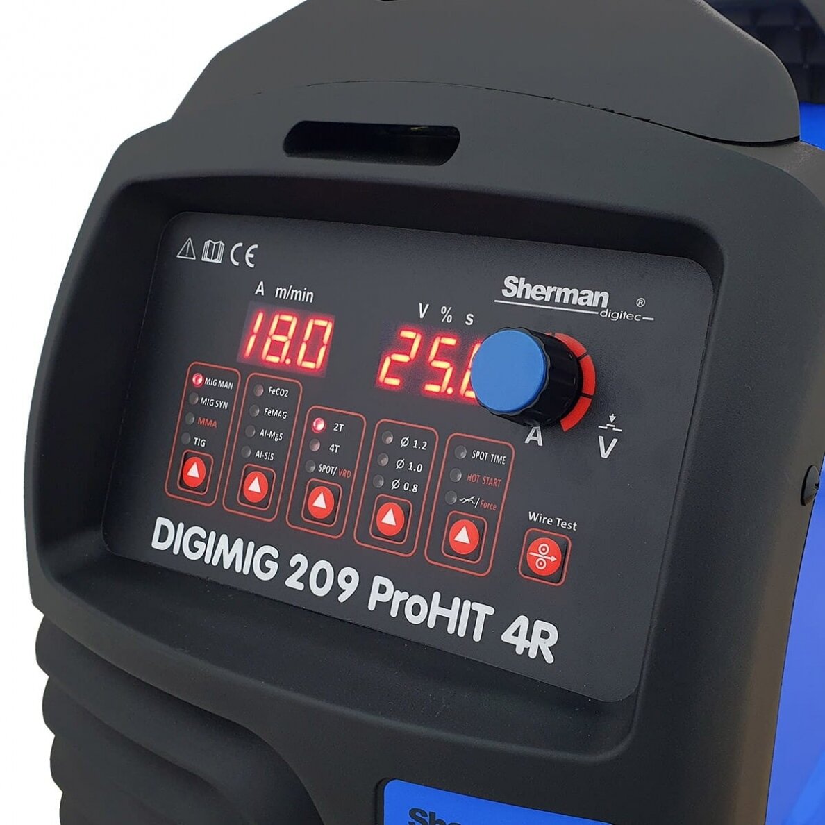 DIGIMIG 209 ProHIT 4R sinerginis inverterinis suvirinimo aparatas | Mig ...
