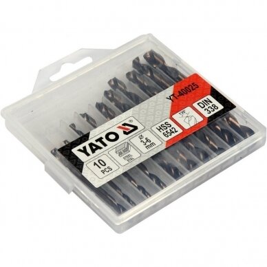 Grąžtų rinkinys HSS dvipusiai (10vnt) 3.0-6.0mm Grąžtų rinkinys HSS dvipusiai (10vnt) 3.0-6.0mm