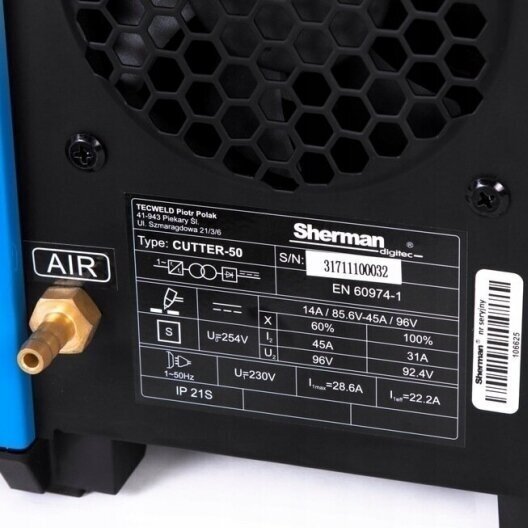 Plazminio pjovimo aparatas, CUTTER 50, 45A, 230V 2